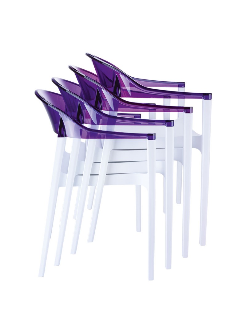 Chaise pour terrasse et extérieur ROOV structure plastique couleur