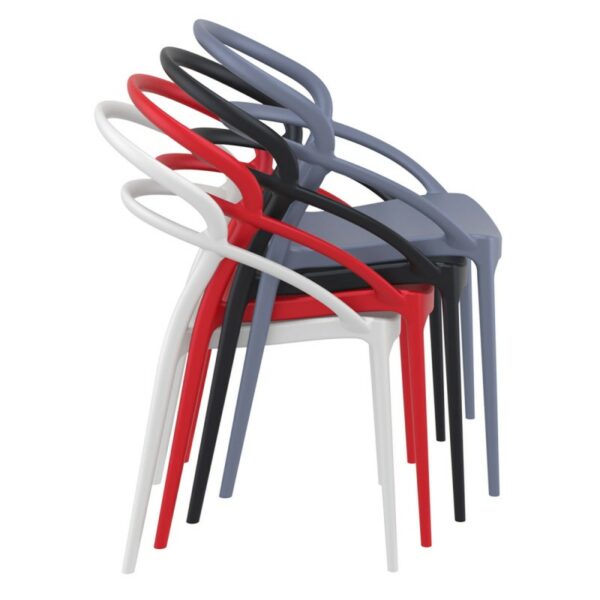 Chaise Empilable GORICA MADRID En Polypropylène Perforé - Pour Intérieur Et Extérieur