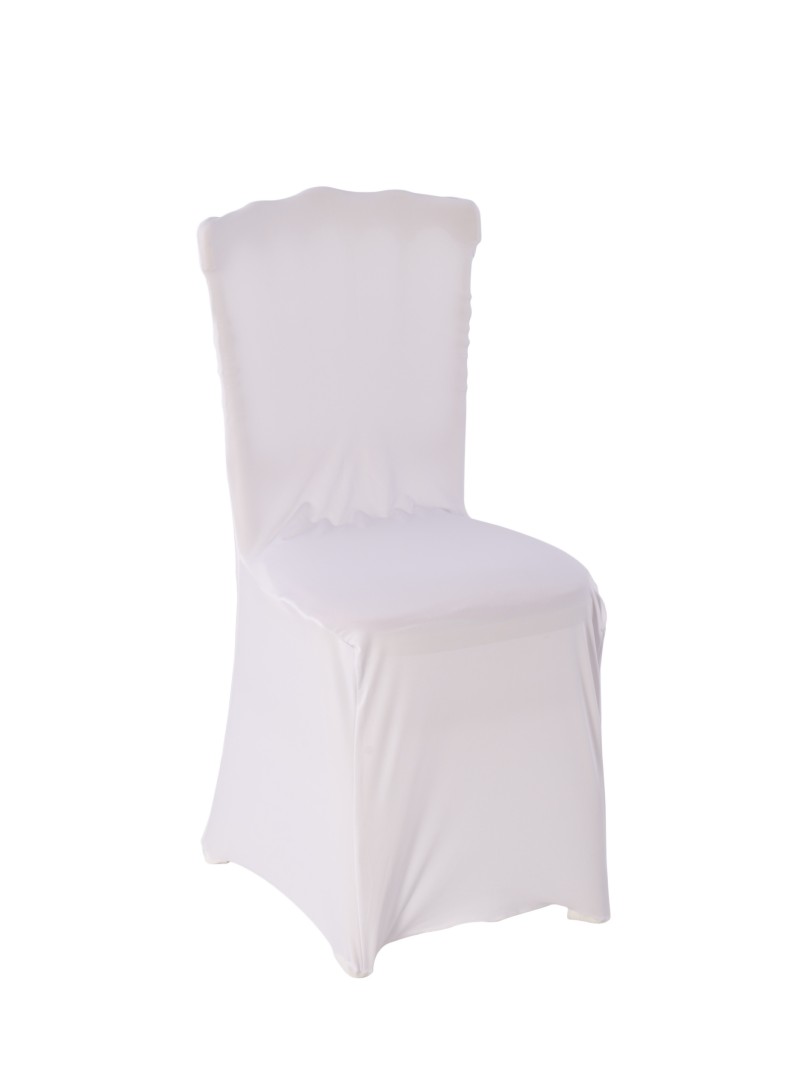 Housse chaise UNIVERSELLE extensible 250gr blanc – VIF Furniture