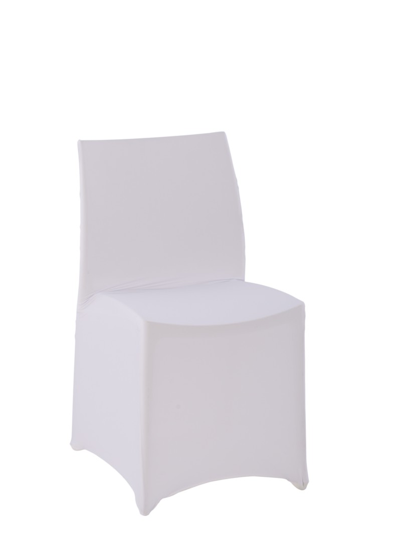 Housse chaise UNIVERSELLE extensible 250gr blanc – VIF Furniture